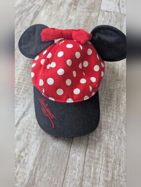 Aunthethic Original  Minnie Mouse Red Polka Dot Ear Hat
